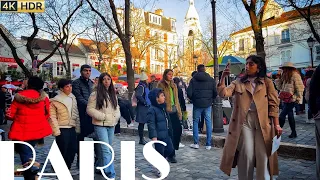 🇫🇷[PARIS 4K] WALK IN PARIS "PLACE DU TERTRE" (4K 60FPS VERSION) 29/DECEMBER/2023