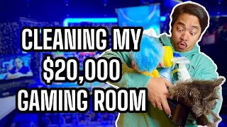 CLEANING MY $20,000 GAMING SETUP