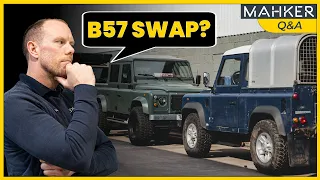 Fitting a BMW B57 in a Defender?? || Mahker Q&A