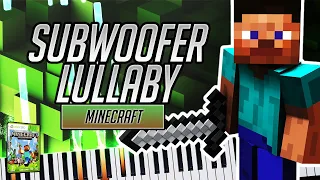 🎹 Minecraft - Subwoofer Lullaby [Piano Tutorial]