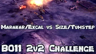 C&C Generals Zero Hour 2v2 BO11 Challenge: Marakar/Excal vs Size/Tumstep