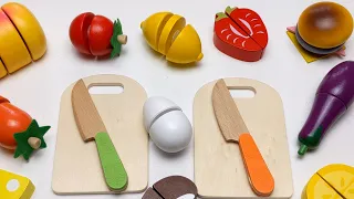 Satisfying Video | How to Cutting Wooden Fruit and Vegetable ASMR