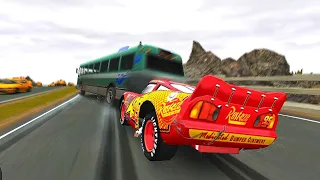 GTA 4 Crazy Lightning McQueen Car Crashes Compilation Ep. 29 | GTA IV Real Car Mod Crashes