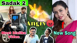 Sadak 2 Most Dislike Video, CarryMinati Angry, Harsh Beniwal New Video, Chitranshi New Song , More:-