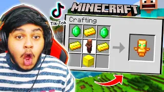 VIRAL MINECRAFT TIKTOK Crazy Hacks and Moments GONE WRONG !!