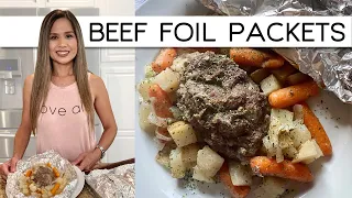 HOW TO MAKE BEEF FOIL PACKETS | HOBO DINNER FOIL PACKETS