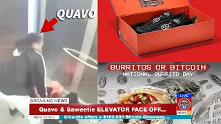 REACTING TO QUAVO & SAWEETIE ELEVATOR FIGHT CHIPOTLE GIVING AWAY $100K BITCOIN LIL NASX SATAN SHOES