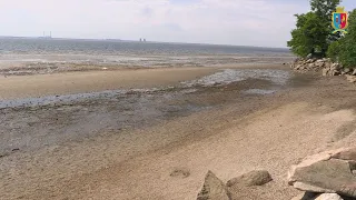 Каховське водосховище станом на 08.06.23 наслідки після підриву Каховської ГЕС