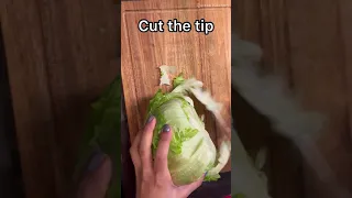 How to cut Iceberg for Salad / Perfect way to chop iceberg nicely 😍