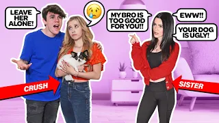 Having My SISTER Be MEAN To My CRUSH To See How She REACTS *Emotional PRANK* |Jentzen Ramirez