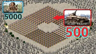 Can 500 Flak Tracks survive 5000 Tanya? - Red Alert 2