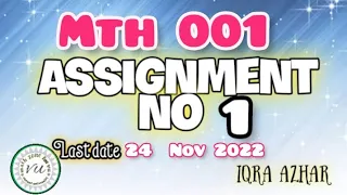 mth001 assignment 1 solution 2022 |mth001 assignment  no1 2022