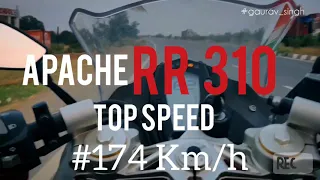 Apache RR 310 top speed !! |174 km/h |