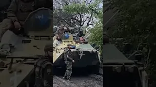 Ukrainian troops + BTR-3 in east front