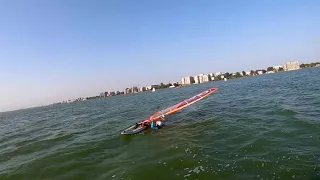 Waterstart in low wind- Clew first waterstart-Windsurfing Academy - Piccadilly Mamaia