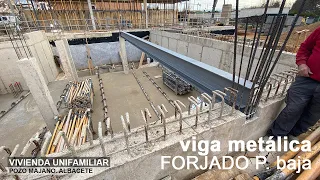 VIGA METÁLICA FORJADO PLANTA BAJA | Pozo Majano. Albacete | BERNALTE Arquitectura