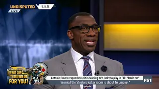 Shannon: Antonio Brown responds to critic claiming he's lucky to play in PIT:"Trade me"| Undisputed