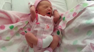 Newborn Baby Girl Early Wake Up & Stretching