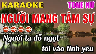 Người Mang Tâm Sự Karaoke Tone Nữ Karaoke Hoàng Long - Beat Mới