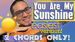 You are My Sunshine Ukulele Tutorial EASIEST!