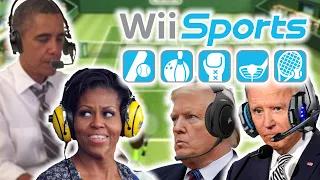 US Presidents Play Wii Sports Tennis