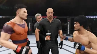 Son Goku vs. Bruce Lee (EA Sports UFC 2) - CPU vs. CPU - Crazy UFC 👊🤪