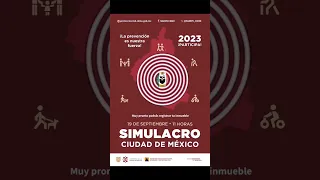 Recuerda participar en el segundo #simulacro nacional 2023 #Simulacro2023 #mexico