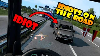 🔥 IDIOTS on the road #17 - drivers today are very strange || FUNNY MOMENTS (TruckersMP)