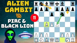 Attacking Chess Gambit - 11 (Alien Gambit Vs Pirc)