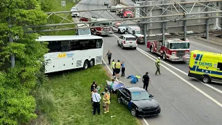 Gastonia Police update charter bus crash on I-85