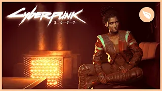 CYBERPUNK 2077 Falling Asleep with Panam | Riders on the Storm | Cozy Cabin Ambience | 1 HOUR