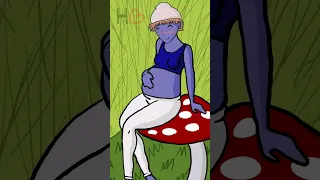 pregnancy smurf cat