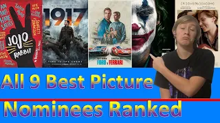 All 9 Best Picture Nominees Ranked (2020)