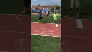 13.71m (45 foot) Triple Jump