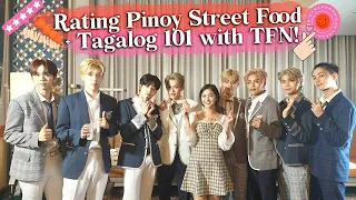 RATING PINOY STREET FOOD + TAGALOG 101 with TFN | Charlie Dizon