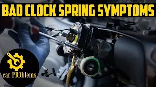 5 Broken Clock Spring Symptoms - Common Signs of a Bad Clock Spring (+ Causes and Replacement Cost)