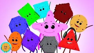 Ten Little Shapes, Counting Song and Nursery Rhyme for Kids