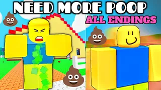 💩 NEED MORE POOP 💩 Full Walkthrough + All Endings | How To Get Ending