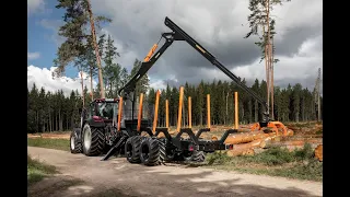 BMF18T1 Forestry Trailer and BMF 1000HD Crane