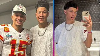 Patrick Mahomes' Brother Snaps Bathroom Selfies at Super Bowl LVII