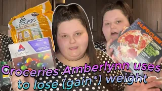 Groceries Amberlynn uses to lose (gain*) weight for weight loss surgery