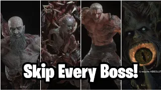 SKIP EVERY BOSS FIGHT - RESIDENT EVIL 4 REMAKE (All Boss Skip)