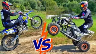 QUAD VS DIRT BIKE!