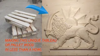 I made this very beautiful board with only pallet wood.Woodcarving tutorial for beginners.woodcraft