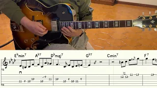 "Donna Lee" full transcription for Guitar of the original 1947 Charlie Parker's recording