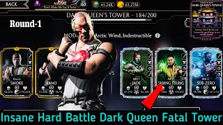 Dark Queen’s Fatal Tower Insane Hard Battle 184,185,189 Fight + Reward | MK Mobile