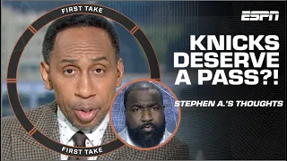 Stephen A. DELIVERS HONEST opinion about Knicks to Shannon Sharpe & Perk | First Take