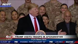 THANKSGIVING SURPRISE: President Trump Visits Troops