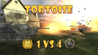 WoT Blitz. Tortoise - Залізний монстр проти чотирьох танків