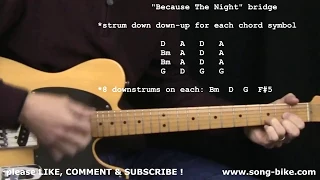 "Because The Night" by Patti Smith/Bruce Springsteen : 365 Riffs For Beginning Guitar !!